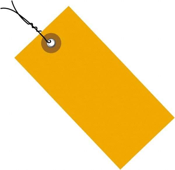 Dupont - 3-1/4" High x 1-5/8" Long, Safety & Facility Blank Tag - Orange Spunbonded Olefin - Industrial Tool & Supply
