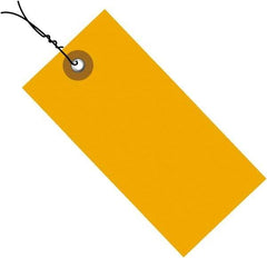 Dupont - 3-1/4" High x 1-5/8" Long, Safety & Facility Blank Tag - Orange Spunbonded Olefin - Industrial Tool & Supply