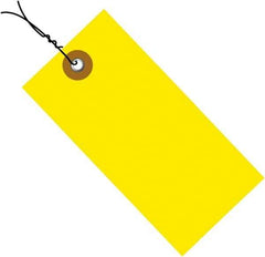 Dupont - 3-1/4" High x 1-5/8" Long, Safety & Facility Blank Tag - Yellow Spunbonded Olefin - Industrial Tool & Supply