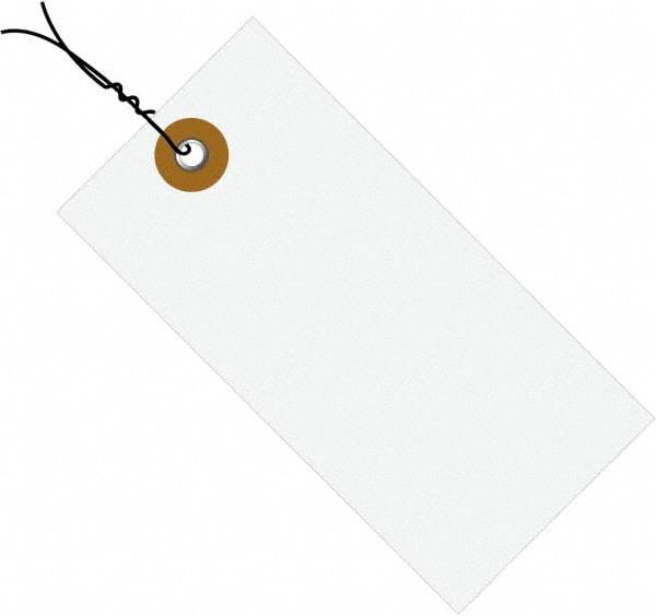 Dupont - 3-1/4" High x 1-5/8" Long, Safety & Facility Blank Tag - White Spunbonded Olefin - Industrial Tool & Supply