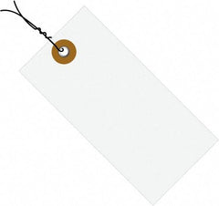Dupont - 3-1/4" High x 1-5/8" Long, Safety & Facility Blank Tag - White Spunbonded Olefin - Industrial Tool & Supply
