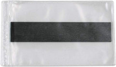 Superscan - 50 Piece Clear Magnetic Vinyl Envelope - 2" High x 3-1/2" Wide - Industrial Tool & Supply