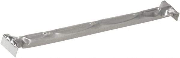 Made in USA - 24" Max Width Flat Closet Rod - Industrial Tool & Supply