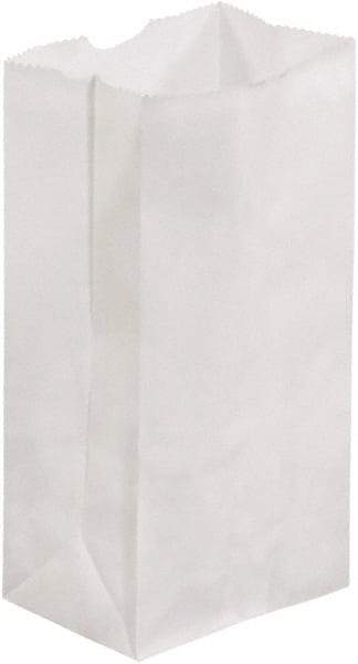 Made in USA - Kraft Grocery Bag - 3-1/2 x 2-3/8 x 6-7/8, White - Industrial Tool & Supply