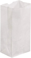 Made in USA - Kraft Grocery Bag - 3-1/2 x 2-3/8 x 6-7/8, White - Industrial Tool & Supply