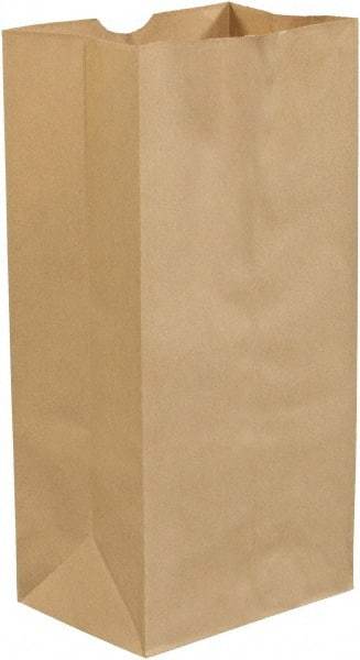 Made in USA - Kraft Grocery Bag - 8-1/4 x 5-1/4 x 18, Kraft - Industrial Tool & Supply