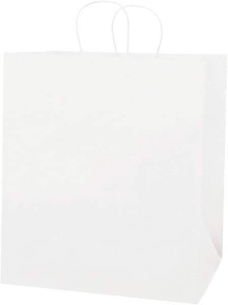 Made in USA - Kraft Grocery Bag - 14 x 10 x 15-1/2, White - Industrial Tool & Supply
