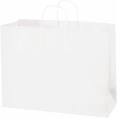 Made in USA - Kraft Grocery Bag - 16 x 6 x 12, White - Industrial Tool & Supply