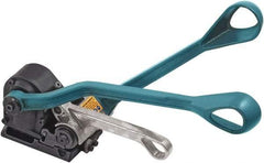 Made in USA - 3/4" Wide, Steel Crimper - Feed Wheel Function, Use with Steel Strapping - Industrial Tool & Supply