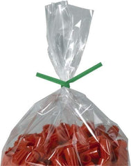 Made in USA - 9" Long, Bag Tie - Green - Industrial Tool & Supply