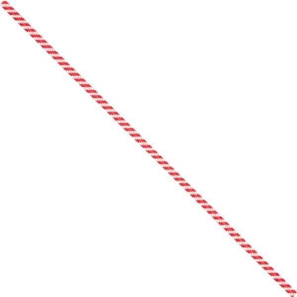 Made in USA - 6" Long, Bag Tie - Red/White - Industrial Tool & Supply