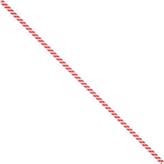 Made in USA - 6" Long, Bag Tie - Red/White - Industrial Tool & Supply