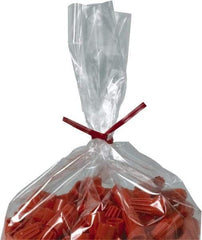 Made in USA - 7" Long, Bag Tie - Red - Industrial Tool & Supply