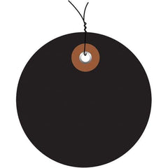 Made in USA - Safety & Facility Blank Tag - Black Vinyl - Industrial Tool & Supply