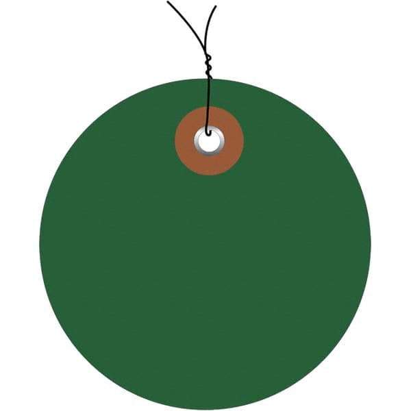 Made in USA - Safety & Facility Blank Tag - Green Vinyl - Industrial Tool & Supply