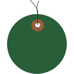 Made in USA - Safety & Facility Blank Tag - Green Vinyl - Industrial Tool & Supply