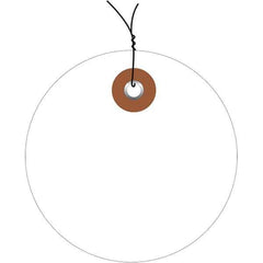 Made in USA - Safety & Facility Blank Tag - White Vinyl - Industrial Tool & Supply