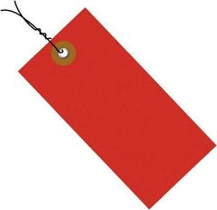 Dupont - 3-1/4" High x 1-5/8" Long, Safety & Facility Blank Tag - Red Spunbonded Olefin - Industrial Tool & Supply