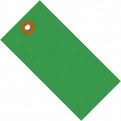 Dupont - 2-3/4" High x 1-3/8" Long, Safety & Facility Blank Tag - Green Spunbonded Olefin - Industrial Tool & Supply