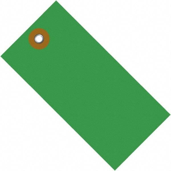 Dupont - 3-1/4" High x 1-5/8" Long, Safety & Facility Blank Tag - Green Spunbonded Olefin - Industrial Tool & Supply
