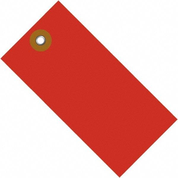 Dupont - 3-1/4" High x 1-5/8" Long, Safety & Facility Blank Tag - Red Spunbonded Olefin - Industrial Tool & Supply