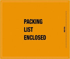 Value Collection - 1,000 Piece, 8-1/2" Long x 10" Wide, Packing List Envelope - Packing List Enclosed, Orange - Industrial Tool & Supply