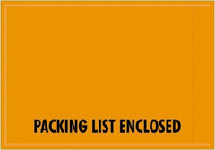 Value Collection - 1,000 Piece, 4-1/2" Long x 6" Wide, Packing List Envelope - Packing List Enclosed, Orange - Industrial Tool & Supply