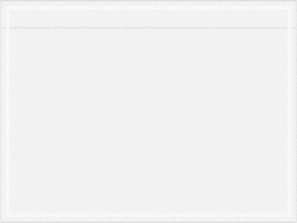 Value Collection - 1,000 Piece, 4" Long x 3" Wide, Packing List Envelope - Unprinted, Clear - Industrial Tool & Supply