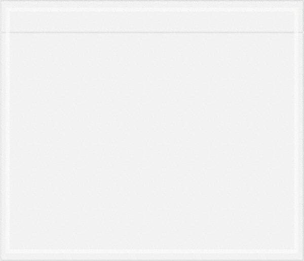 Value Collection - 1,000 Piece, 7" Long x 6" Wide, Packing List Envelope - Unprinted, Clear - Industrial Tool & Supply