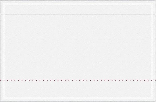 Value Collection - 500 Piece, 10-3/4" Long x 6-3/4" Wide, Packing List Envelope - Unprinted, Clear - Industrial Tool & Supply