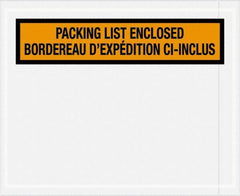 Value Collection - 1,000 Piece, 4-1/2" Long x 5-1/2" Wide, Packing List Envelope - Orange - Industrial Tool & Supply