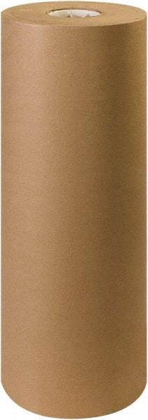 Made in USA - 600' Long x 24" Wide Roll of Recycled Kraft Paper - 60 Lb Paper Weight - Industrial Tool & Supply