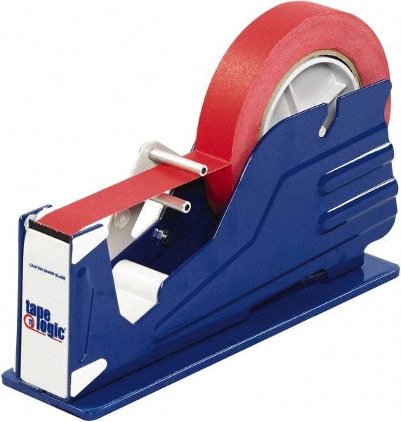 Tape Logic - 1" Wide, Single Roll, Manual Table/Desk Tape Dispenser - Metal, Unlimited Dispensed Tape Length - Industrial Tool & Supply