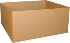Made in USA - 40" Wide x 48" Long x 24" High Rectangle Heavy Duty Corrugated Box - 2 Walls, Kraft (Color), 100 Lb Capacity - Industrial Tool & Supply