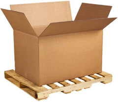 Made in USA - 28-3/4" Wide x 41" Long x 25-1/2" High Rectangle Heavy Duty Corrugated Box - 2 Walls, Kraft (Color), 120 Lb Capacity - Industrial Tool & Supply