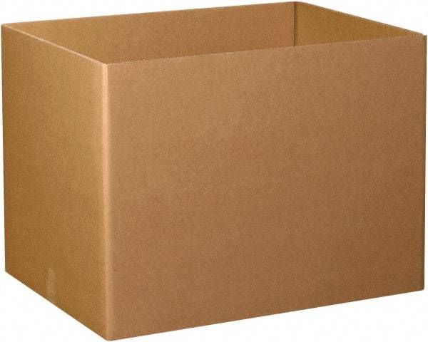 Made in USA - 24" Wide x 48" Long x 28" High Rectangle Heavy Duty Corrugated Box - 3 Walls, Kraft (Color), 280 Lb Capacity - Industrial Tool & Supply