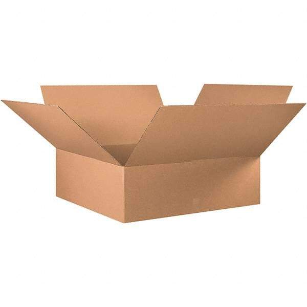 Made in USA - 36" Wide x 36" Long x 12" High Rectangle Corrugated Shipping Box - 1 Wall, Kraft (Color), 65 Lb Capacity - Industrial Tool & Supply