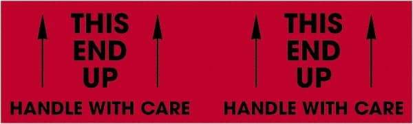 Tape Logic - 10" Long, Fluorescent Red Paper Shipping Label - For Multi-Use - Industrial Tool & Supply