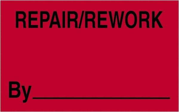 Tape Logic - 2" Long, Fluorescent Red Paper Shipping Label - For Multi-Use - Industrial Tool & Supply