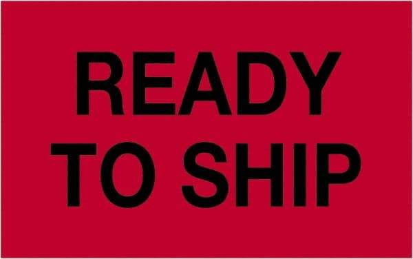 Tape Logic - 2" Long, Fluorescent Red Paper Shipping Label - For Multi-Use - Industrial Tool & Supply