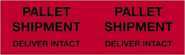 Tape Logic - 10" Long, Fluorescent Red Paper Shipping Label - For Multi-Use - Industrial Tool & Supply