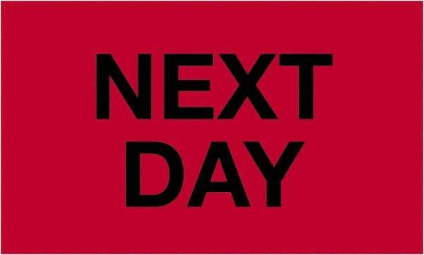 Tape Logic - 5" Long, Fluorescent Red Paper Shipping Label - For Multi-Use - Industrial Tool & Supply