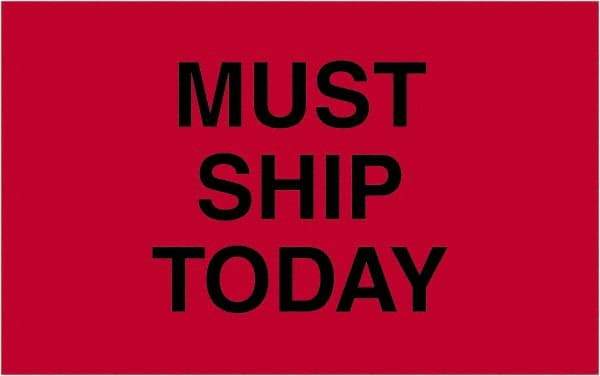 Tape Logic - 2" Long, Fluorescent Red Paper Shipping Label - For Multi-Use - Industrial Tool & Supply