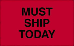 Tape Logic - 2" Long, Fluorescent Red Paper Shipping Label - For Multi-Use - Industrial Tool & Supply