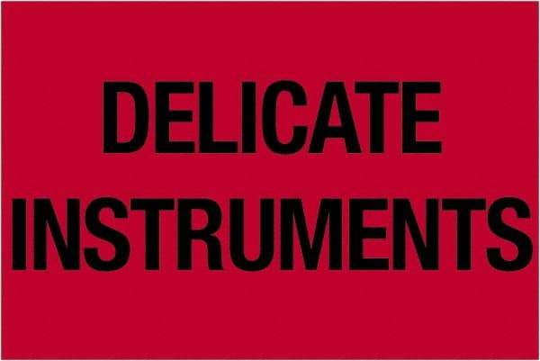 Tape Logic - 3" Long, Fluorescent Red Paper Shipping Label - For Multi-Use - Industrial Tool & Supply