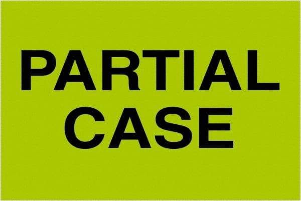 Tape Logic - 3" Long, Fluorescent Green Paper Shipping Label - For Multi-Use - Industrial Tool & Supply