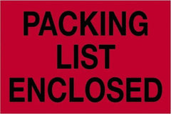 Tape Logic - 3" Long, Fluorescent Red Paper Shipping Label - For Multi-Use - Industrial Tool & Supply