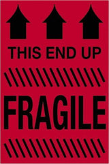 Tape Logic - 3" Long, Fluorescent Red Paper Shipping Label - For Multi-Use - Industrial Tool & Supply