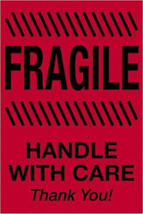 Tape Logic - 3" Long, Fluorescent Red Paper Shipping Label - For Multi-Use - Industrial Tool & Supply