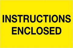 Tape Logic - 3" Long, Fluorescent Yellow Paper Shipping Label - For Multi-Use - Industrial Tool & Supply